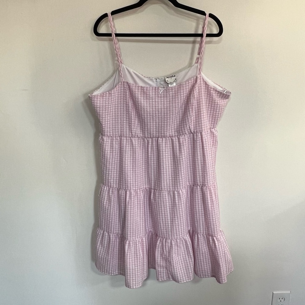ARULA Pink Gingham Mini Dress - Picture 3 of 13